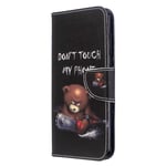 Samsung A12 / M12 Case Leather Flip Shockproof, Phone Case for Samsung Galaxy A12 / M12 with Magnetic Stand Card Holder Money Pouch Folio Silicone Bumper Protective Cover, Bear