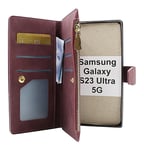 XL Standcase Lyxfodral Samsung Galaxy S23 Ultra 5G (Vinröd)