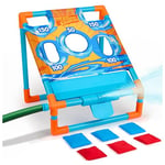 NERF Super Soaker Toss ‘N Splash Cornhole Set – Bean Bag Toss Game for Kids With a Splashtastic Water Twist for Outdoor Fun