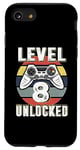 iPhone SE (2020) / 7 / 8 Gamer Level 8 Unlocked Video Game 8th Birthday Boys Girls Case