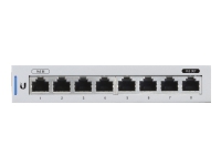 Ubiquiti Networks UniFi Switch 8-port (1 x POE in / 1 x POE Out), Administreret, Gigabit Ethernet (10/100/1000), Fuld dupleks, - Strømforsynet via POE