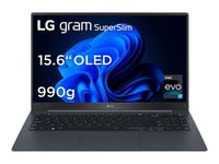 LG gram 15Z90RT-G.AP78F - Intel Core i7 - 1360P / jusqu'à 5 GHz - Win 11 Pro - Carte graphique Intel Iris Xe - 32 Go RAM - 1 To SSD NVMe - 15.6" OLED 1920 x 1080 (Full HD) - Wi-Fi 6E - bleu neptune - clavier : AZERTY