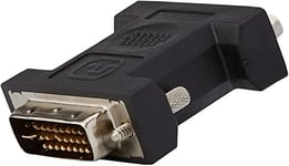 PremiumCord Adaptateur DVI vers VGA, prise DVI-I (24+5) - prise VGA (15 broches), nickelé, couleur noire, kpdva-1