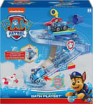 Paw Patrol, Adventure Bay Bath Playset with Light-up Chase Vehicle, Bath Toy NEW