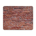 Vintage Old Brown Brick Wall Rectangle Non Slip Rubber Comfortable Computer Mouse Pad Gaming Mousepad Mat for Office Home Woman Man Employee Boss Work