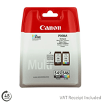 Original Canon PG-545 Black & CL-546 Colour Ink Cartridges For Pixma MG2550S