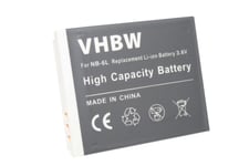 vhbw Batterie compatible avec Canon Powershot SX540HS, SX540 HS appareil photo comme NB-6L (750mAh, 3,6Vm Li-Ion)