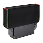 playvital Switch Anti-poussière Housse de Protection pour Switch OLED,Coque Protection Dock pour Nintendo Switch, Cover Anti-Rayures Étanche pour Switch&Switch OLED-Noir&Rouge Garniture