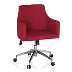 hjh OFFICE 670560 Swivel Chair SOLAO 200 red modern fabric home office chair with Armrests