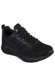 Skechers Bobs Squad Chaos Wide Fit Trainers - Black, Black, Size 7, Women