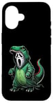 Costume de fantôme portant un dinosaure pour Halloween Cosplay T-Rex Coque pour iPhone 16