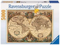 Ravensburger - Puzzle Adulte - Puzzle 5000 p - Mappemonde antique - 17411