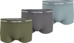 Calvin Klein Men's Low Rise Trunk 3pk 0000u2664g Boxers,B- Eclyps, Mcca Ornge, Olv Brnch Lg,S