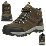 Skechers Men's Relment - Pelmo High Rise Hiking Boots, Brown Khaki Khk, 6.5 UK