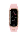 Radley Ladies Series 8 Cobweb Silicone Strap Stone Set Smart Watch, Pink, Women