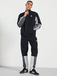adidas Sportswear Mens Woven Tracksuit - Black, Black, Size L, Men