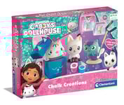 Clementoni - Gabby et la Maison Magique - 7 Ans + - Coffret Créatif Moulage Plâtre - Figurines à Créer et Peindre - Activité Manuelle Enfant - Personnages Inclus - Idee Cadeau - Gabby's Dollhouse