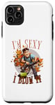 Coque pour iPhone 11 Pro Max I'm sexy and I blow it funny leaf blower dad blague