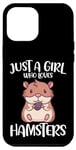 Coque pour iPhone 12 Pro Max Just A Girl Who Loves Hamster doré pour rongeur