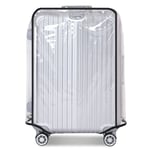 Bagageskydd, resväska överdrag PVC vattentätt Transparent 26 inch