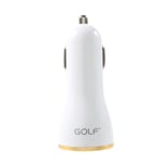 Golf Gf-c07 3-port Usb Smart Billaddare - Guld