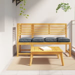 Pallkuddar 4 stycken Antracit 40x40x8 cm Oxford Tyg