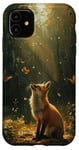 Coque pour iPhone 11 Renard doré lumière renard forêt faune nature