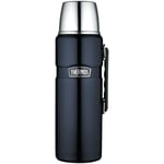 Thermos Stainless King 68 Ounce Vacuum Insulated Beverage Bottle, Midnight Blue