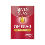 Seven Seas Omega-3 & Turmeric 30+30 Capsules - Joint Health Supplement