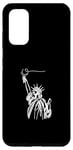 Coque pour Galaxy S20 One Line Art Dessin Lady Liberty