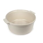 Peugeot - Appolia Soufflé Dish - Ceramic Ovenware with Handles - Ecru, 22 cm, 2.4 Liter