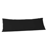 Homely Ideas Bolster Pillowcases 100% PolyCotton Pregnancy & Maternity Pillowcase Orthopedic Pillowcase Back Pain Support Hotel Quality Fabric Comfort & Luxury (Black / 50x91cm / 36" Inches)