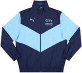 Manchester City Football Club Pre Match Jacket Track Top Puma Navy