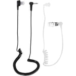 Portableo And Video 3,5 Mm Mono Lyssna Endast Övervakning Akustikrör Öronsnäcka Headset Antistrålning För Radio Cb Tvåvägsradio