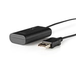 Bluetooth®-lähetin | Tuloliitäntä: 1x AUX / 1x USB | SBC | Enintään 1 laite | Musta
