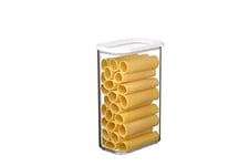 Mepal Boîte Rangement Cuisine Rectangulaires - Boîte de Stockage Transparente avec Couvercle - Rangement et Organisation de Cuisine - Boite Hermétique Alimentaire & Empilable - 2000 ml - White