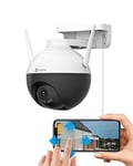 2.5K Pan/Tilt/Zoom Wi-Fi Security Camera, Outdoor CCTV, 360° View, AI