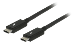 Thunderbolt 3 cable, 20Gbps, 2m, 5120x2880, E-marker, black