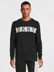 DKNY Redskins Long Sleeve Loungetop - Black, Black, Size M, Men