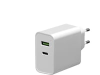 Platinet Laddare Platinet Väggladare 45W Typ C Pd3.0 + Usb2.4A [45482]