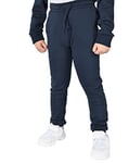 M17 Kids Boys Slim Leg Fleece Jogging Bottoms Casual Pants School PE Sports Trousers Joggers with Pockets - Navy Blue - (5 to 6 Years)