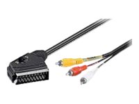 Goobay - Kabel För Video / Ljud - Rca Hane Till Scart Hane - 3 M