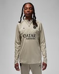 Paris Saint-Germain Strike Winter Warrior Third Men's Jordan Storm-FIT Football Drill Top