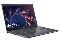 Acer Aspire 5 A515-57G 15.6 Inch Laptop - (Intel Core i7-1255U, 16GB, 512GB SSD, NVIDIA GeForce MX550, Full HD Display, Windows 11, Iron)
