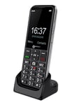 Geemarc CL8600-4G Loud Senior Mobile Phone with Large Keys, SOS Function and One-touch Memory Buttons - Bluetooth and Hearing Aid Compatible - For Hearing Impaired - Unlocked - UK Version