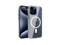 Cool Iphone 16 Pro Max Mag Case Transparent Transparent/Compatible Magnetic Charger 8434847075327