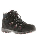 Karrimor Boys Walking Boots Shoes Bodmin mid kids 2 wt Lace Up black Suede - Size UK 5