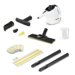 Nettoyeur vapeur NEW Karcher SC 1 Easy Fix + kit sol - Balai vapeur 2 en 1 - 1200 W - 3 bars - Elimine jusqu`a 99.99 % des