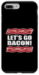 Coque pour iPhone 7 Plus/8 Plus Motif parodie humoristique humoristique Let's Go Bacon