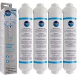 USC100 - Filtres à eau (x4) pour réfrigérateur Haier, Samsung, Whirlpool, Daewoo, lg - Wpro